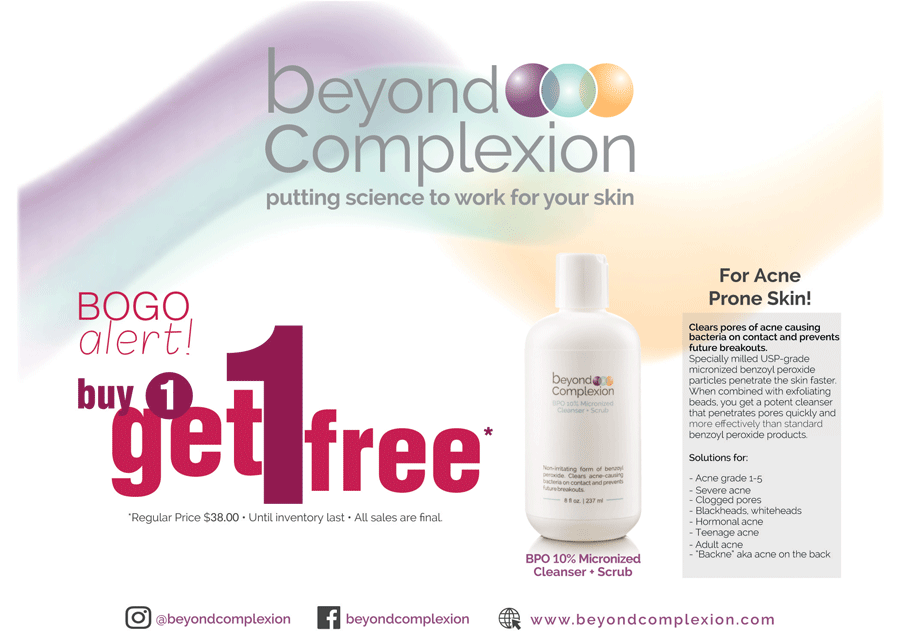 Limited Time: Our Best Benzoyl Peroxide Cleanser is Buy One/Get One Free